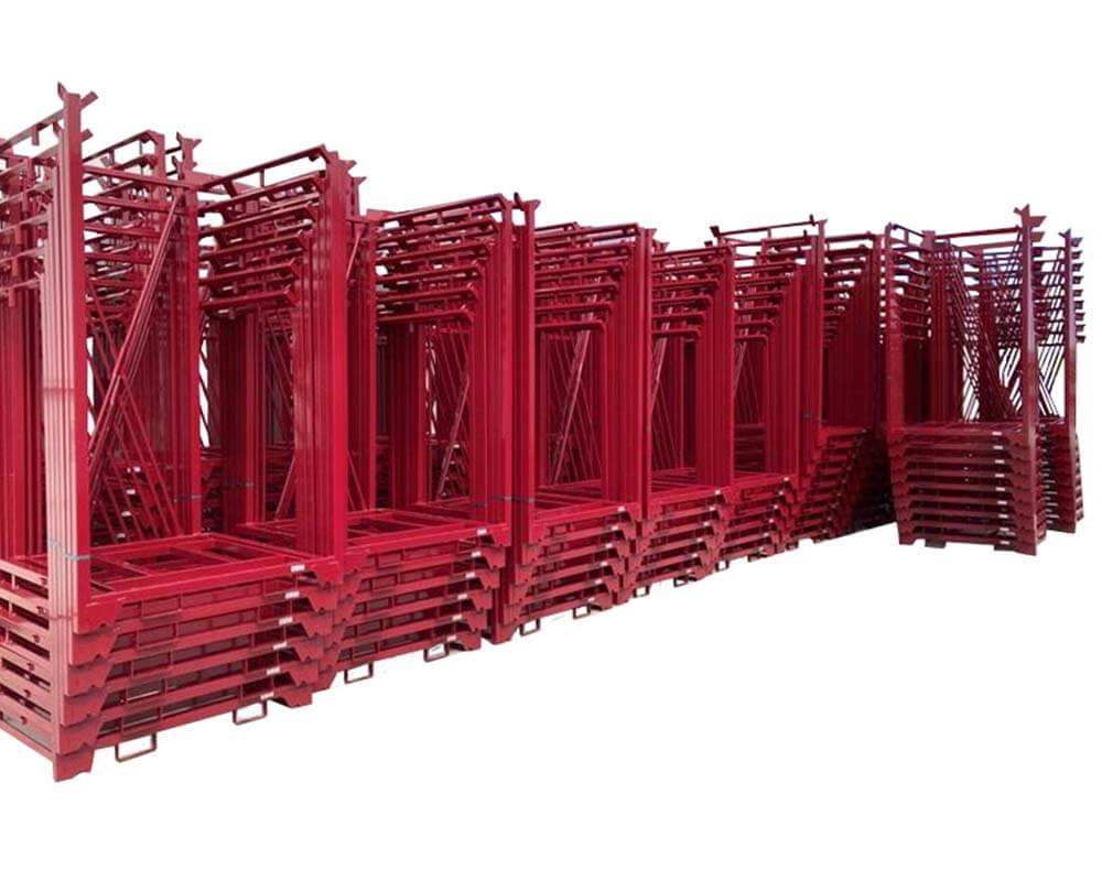 Durch das platzsparende Nesten kann das Volumen der Intainer um bis zu 80% reduziert werden